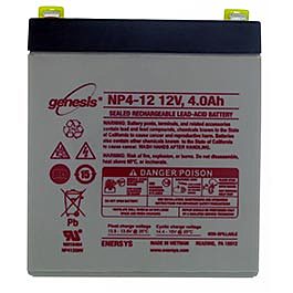 Precor part # PPP000000012258040 BATTERY,SLA,12V,4AH,.187 TABS-img
